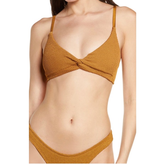 Good American Other - Good American Always Fits Twist Bikini Top in Bronze Brown Size 2